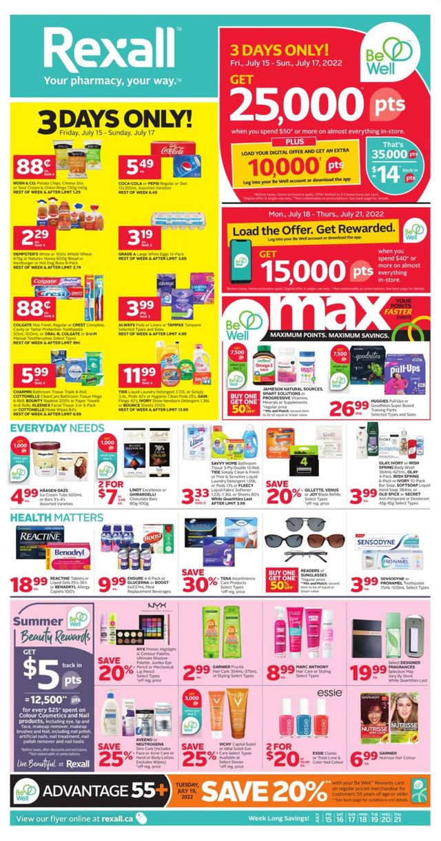 Rexall Flyer from 07/15/2022