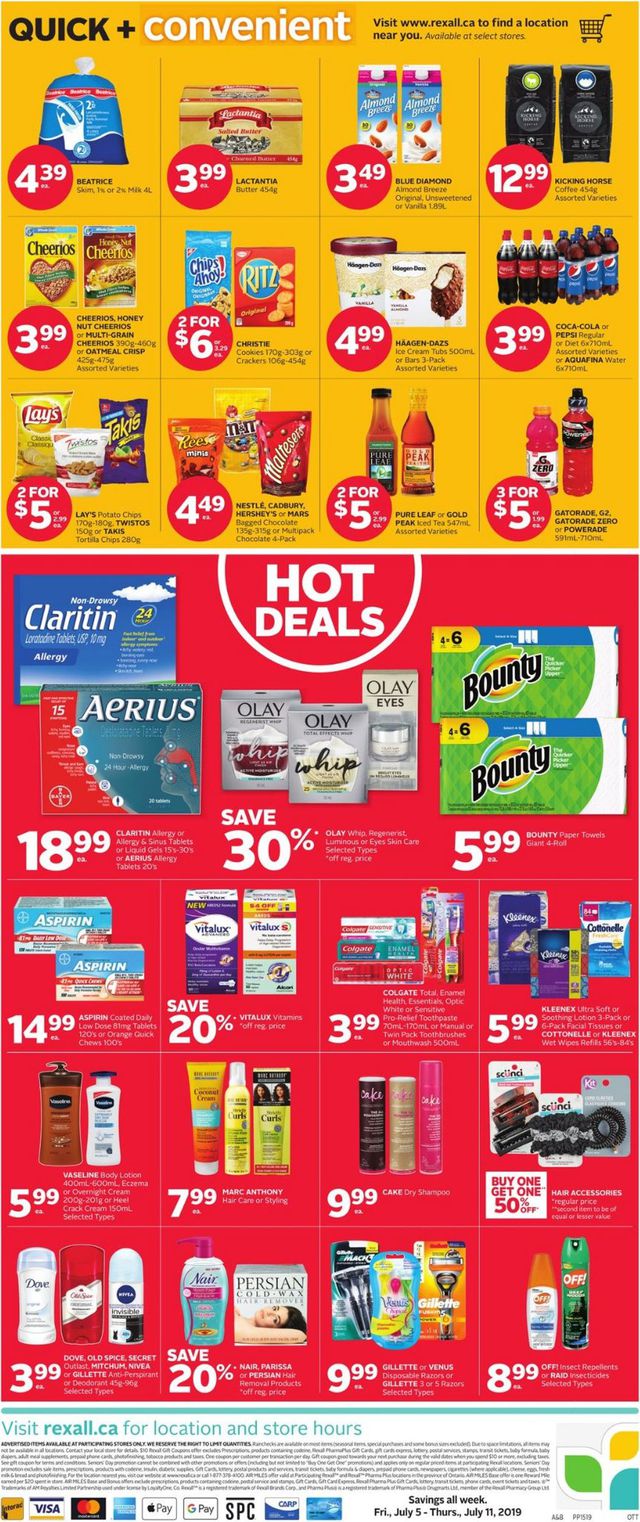 Rexall Flyer from 07/05/2019