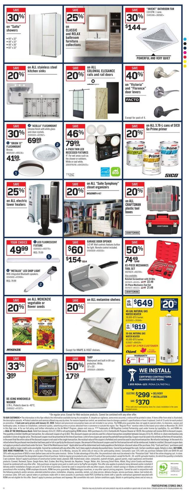 RONA Flyer from 01/16/2020