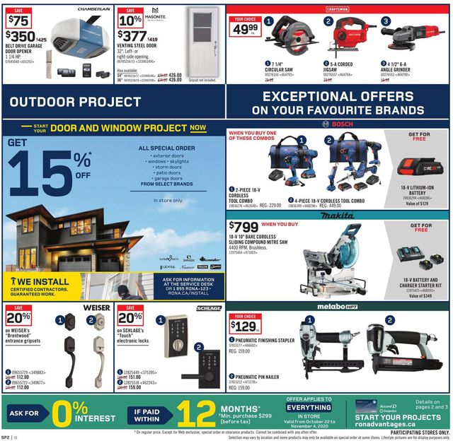 RONA Flyer from 10/22/2020