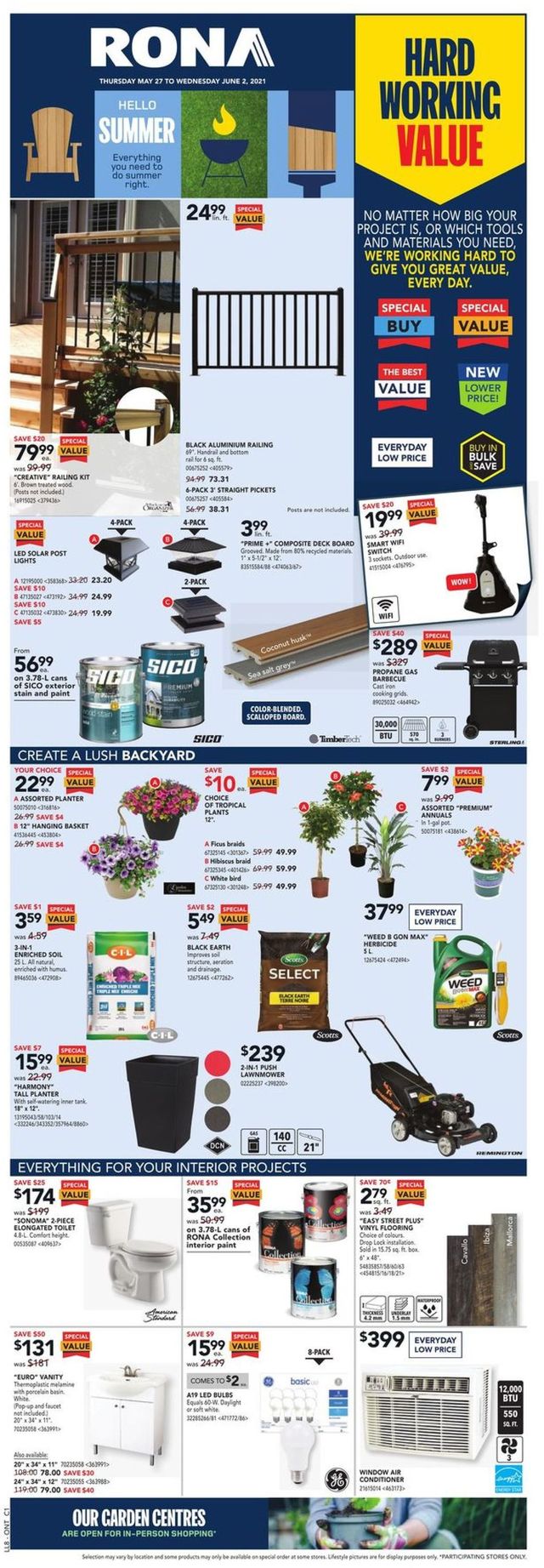 RONA Flyer from 05/27/2021