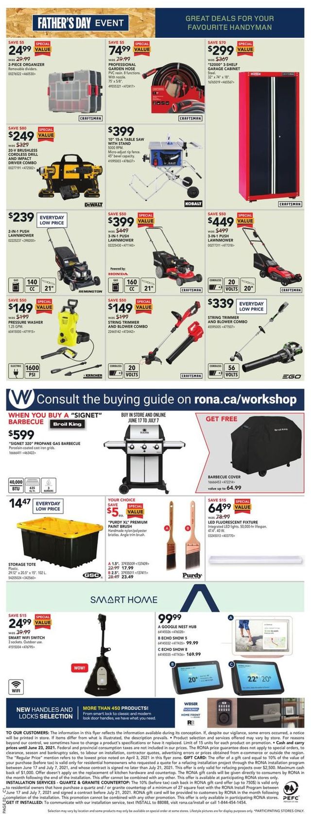 RONA Flyer from 06/17/2021