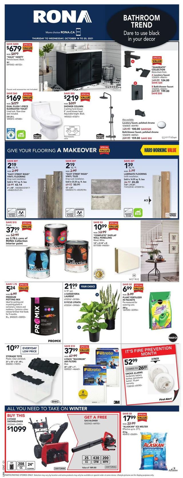 RONA Flyer from 10/14/2021