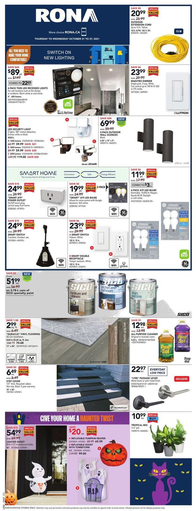RONA Flyer from 10/21/2021