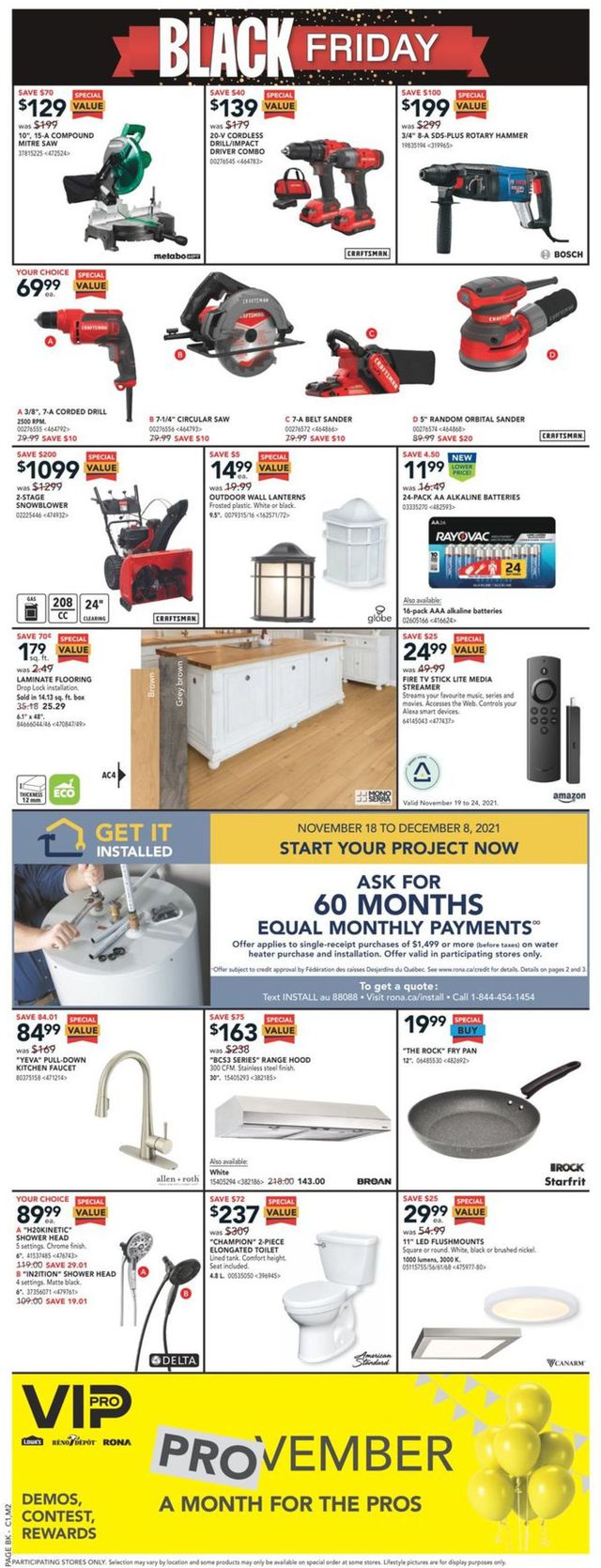 RONA Flyer from 11/18/2021