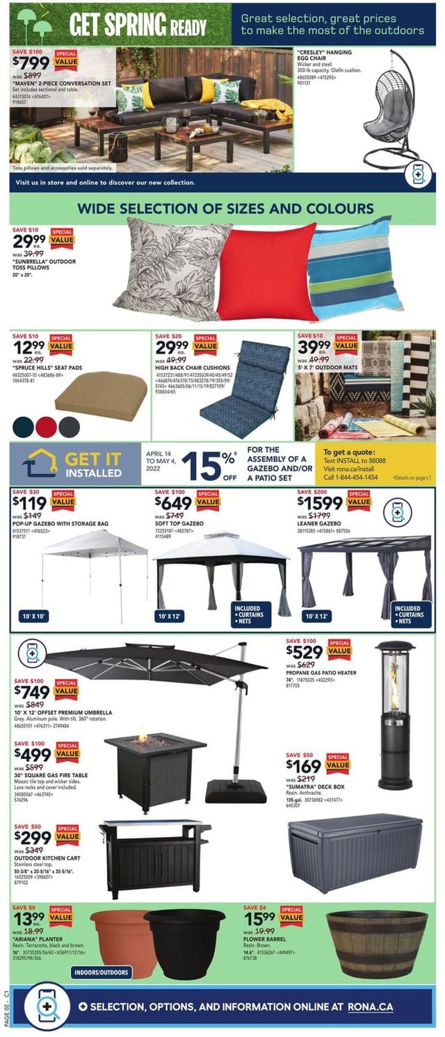 RONA Flyer from 04/14/2022