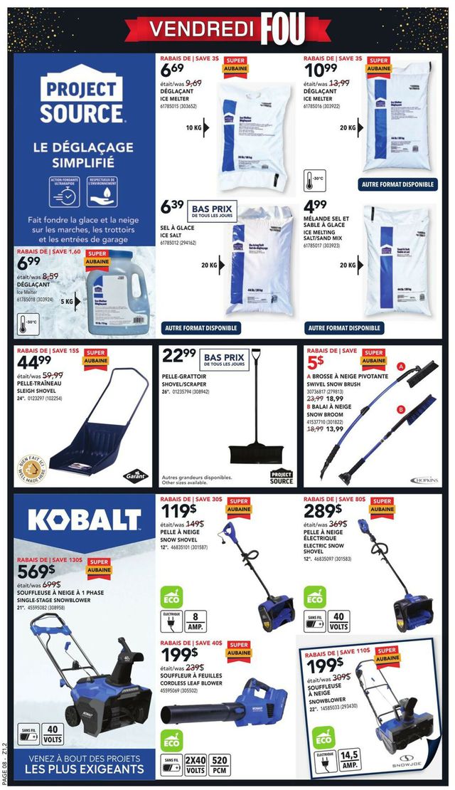 RONA Flyer from 11/24/2022