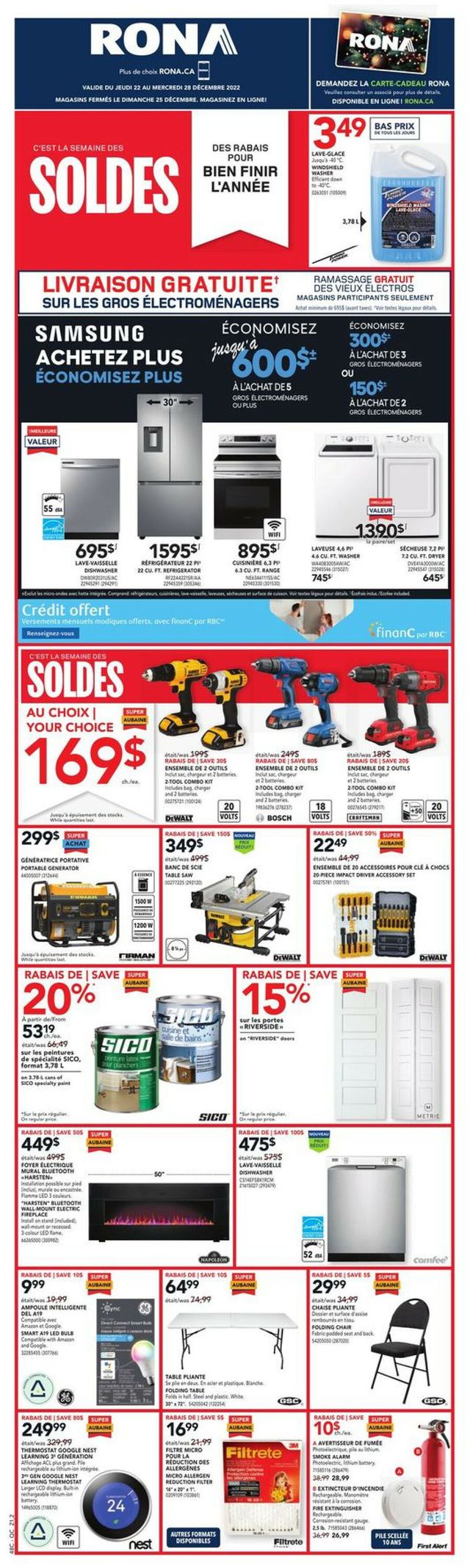 RONA Flyer from 12/22/2022