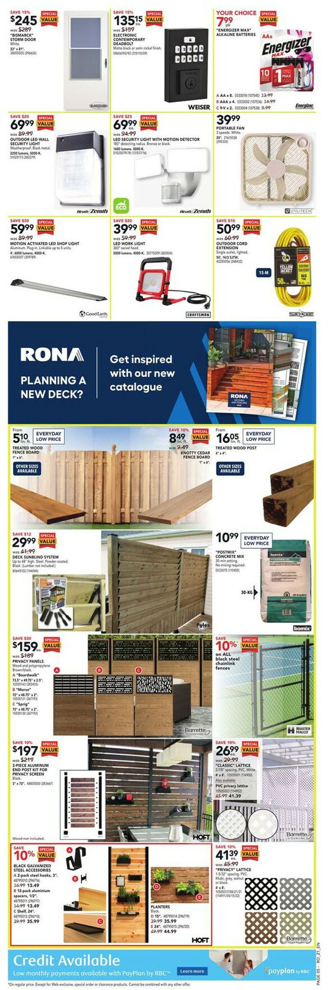 RONA Flyer from 03/30/2023