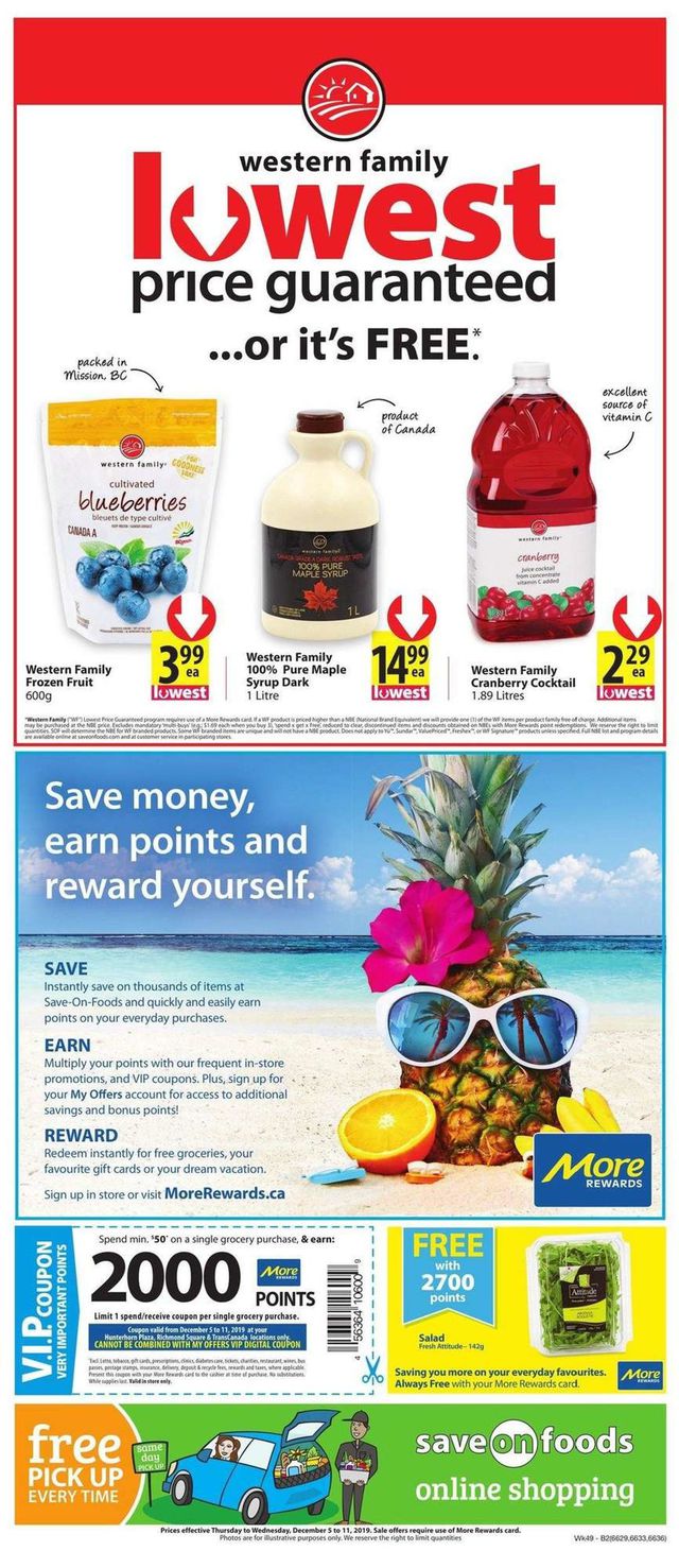 Save-On-Foods Flyer from 12/05/2019
