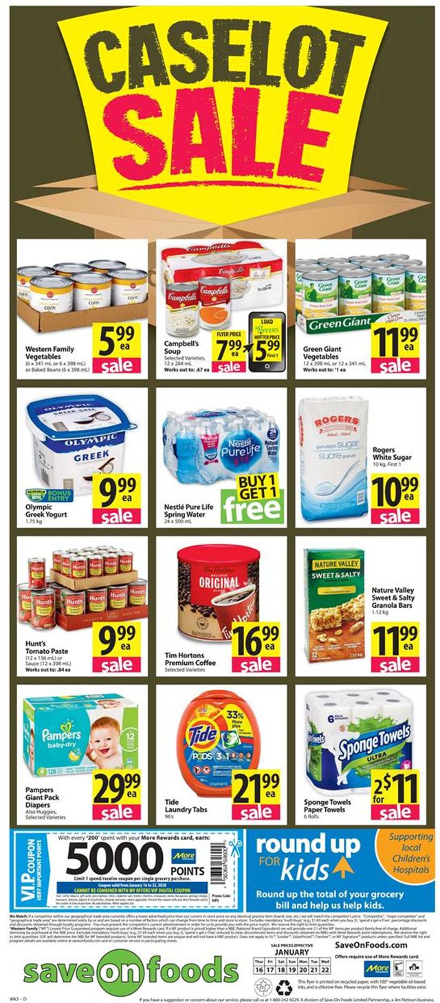 Save-On-Foods Flyer from 01/16/2020