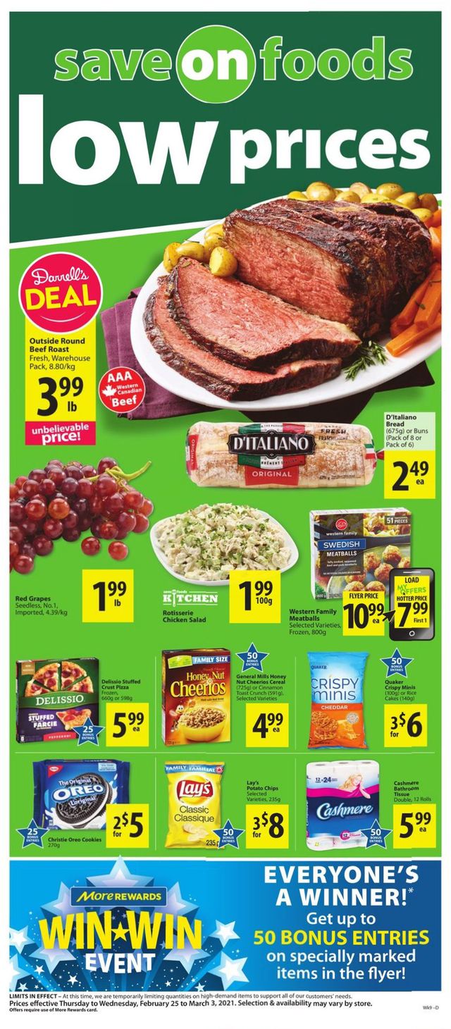Save-On-Foods Flyer from 02/25/2021