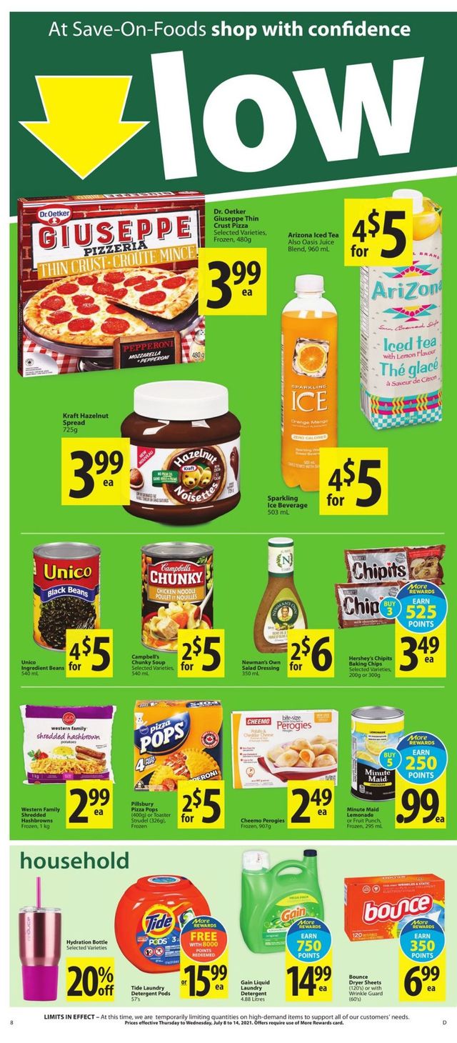 Save-On-Foods Flyer from 07/08/2021