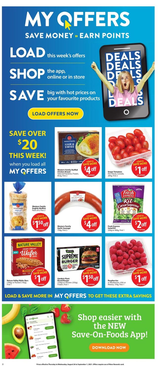 Save-On-Foods Flyer from 08/26/2021