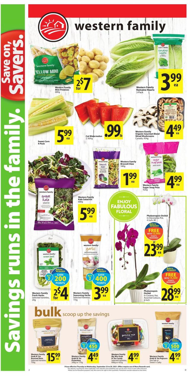 Save-On-Foods Flyer from 09/23/2021