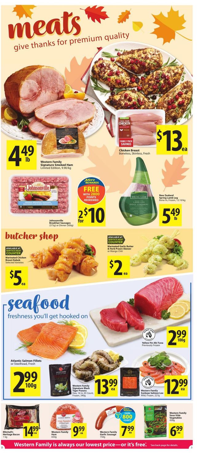 Save-On-Foods Flyer from 10/07/2021