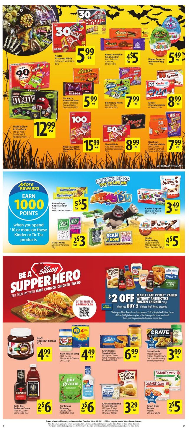 Save-On-Foods Flyer from 10/21/2021