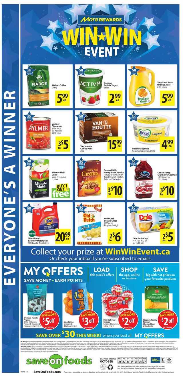 Save-On-Foods Flyer from 10/21/2021