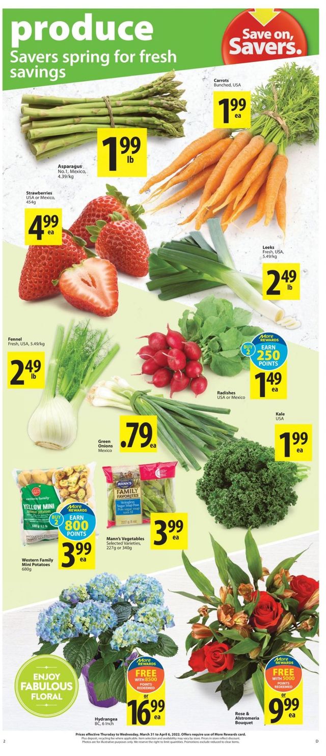Save-On-Foods Flyer from 03/31/2022