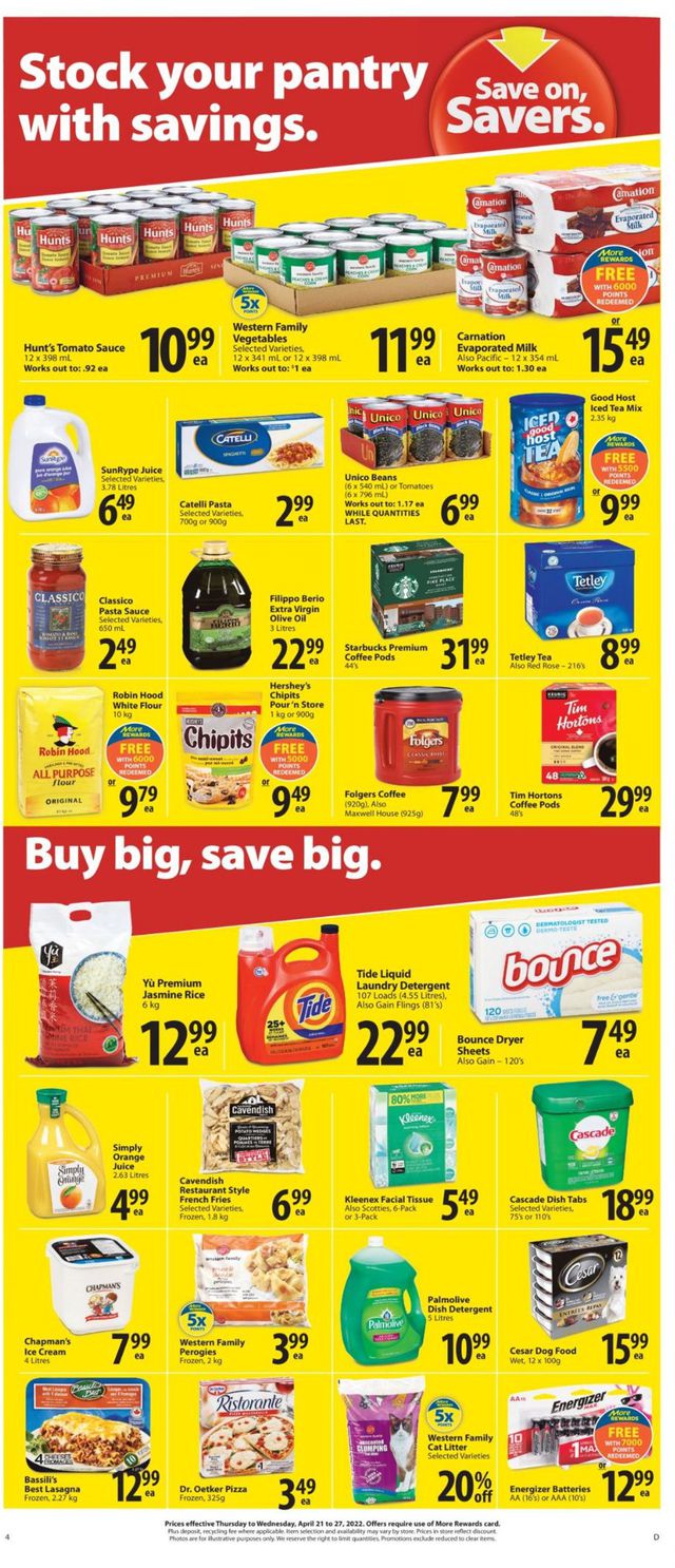 Save-On-Foods Flyer from 04/21/2022