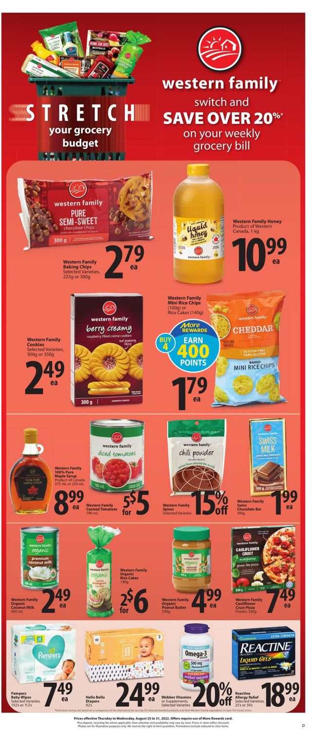 Save-On-Foods Flyer from 08/25/2022