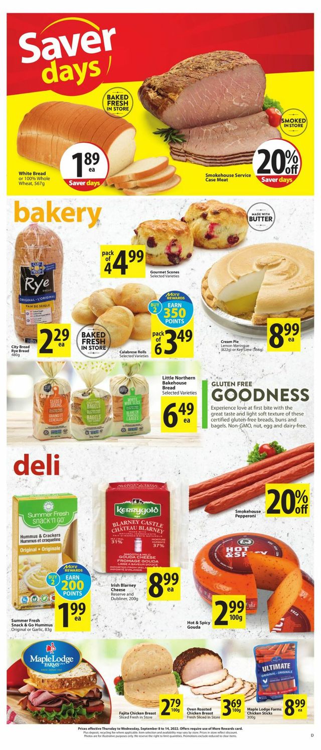 Save-On-Foods Flyer from 09/08/2022