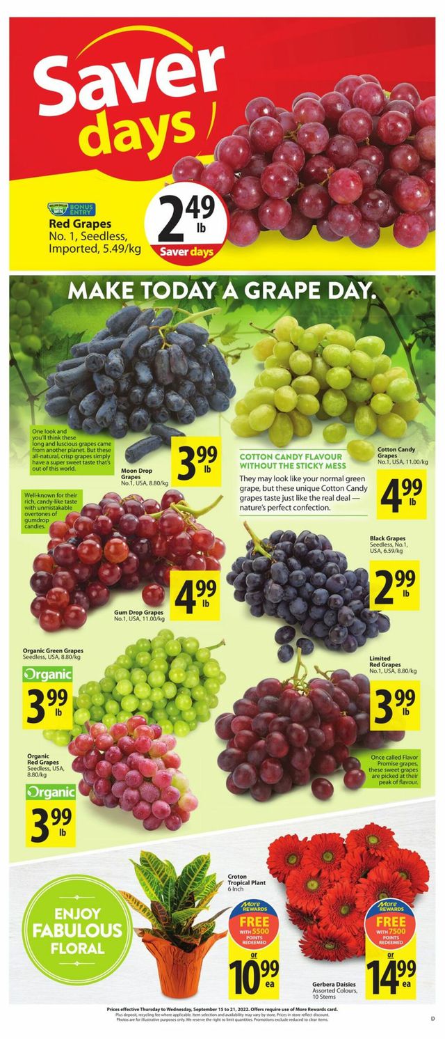 Save-On-Foods Flyer from 09/15/2022