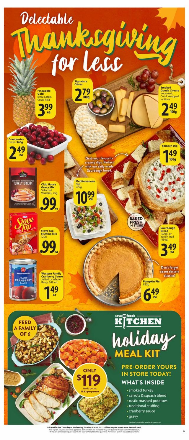 Save-On-Foods Flyer from 10/06/2022