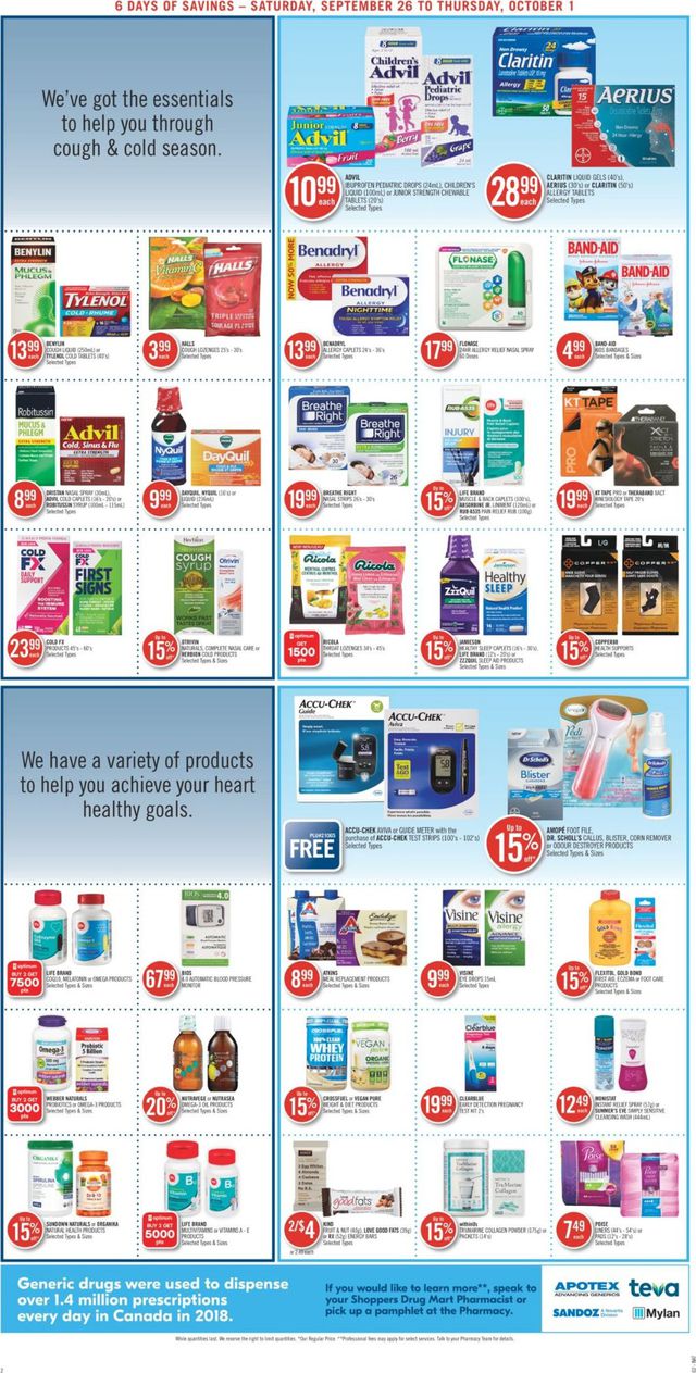 Shoppers Flyer from 09/26/2020