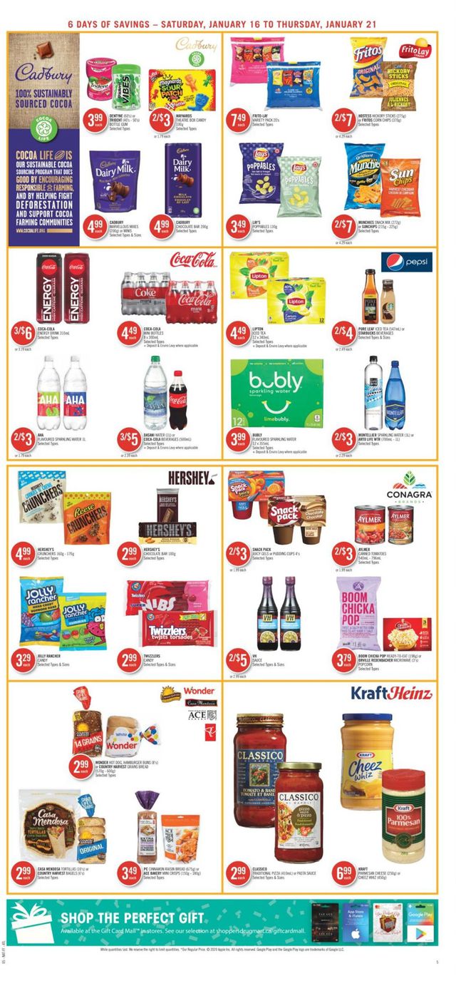 Shoppers Flyer from 01/16/2021