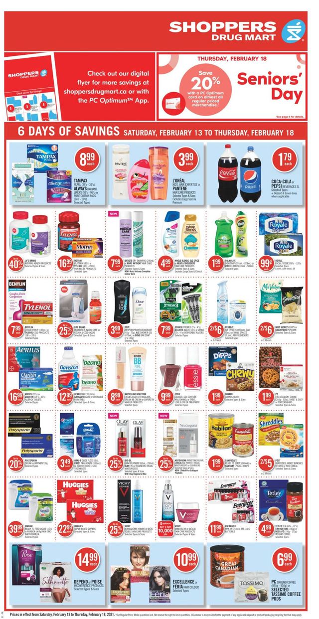 Shoppers Flyer from 02/13/2021