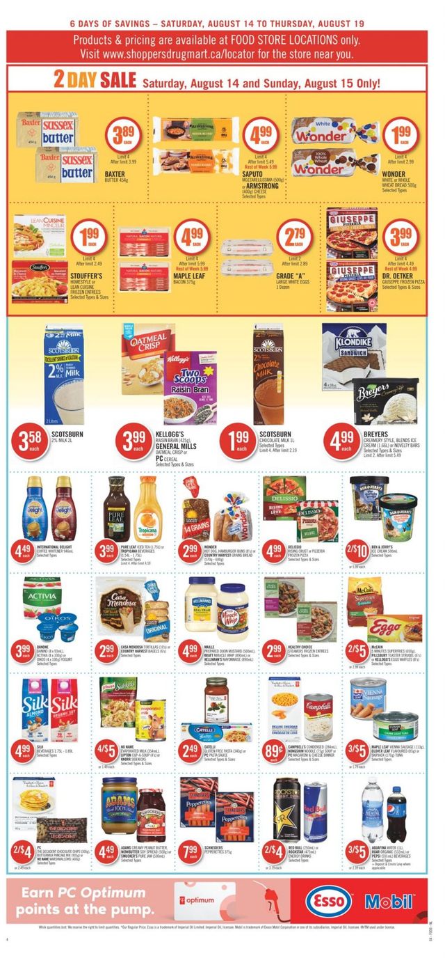Shoppers Flyer from 08/14/2021