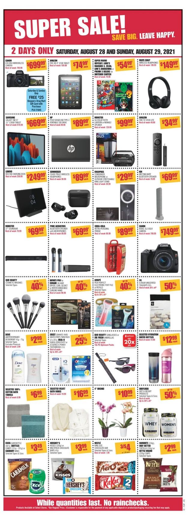Shoppers Flyer from 08/28/2021