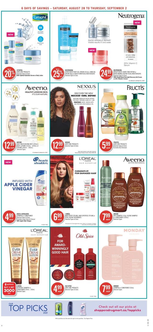 Shoppers Flyer from 08/28/2021