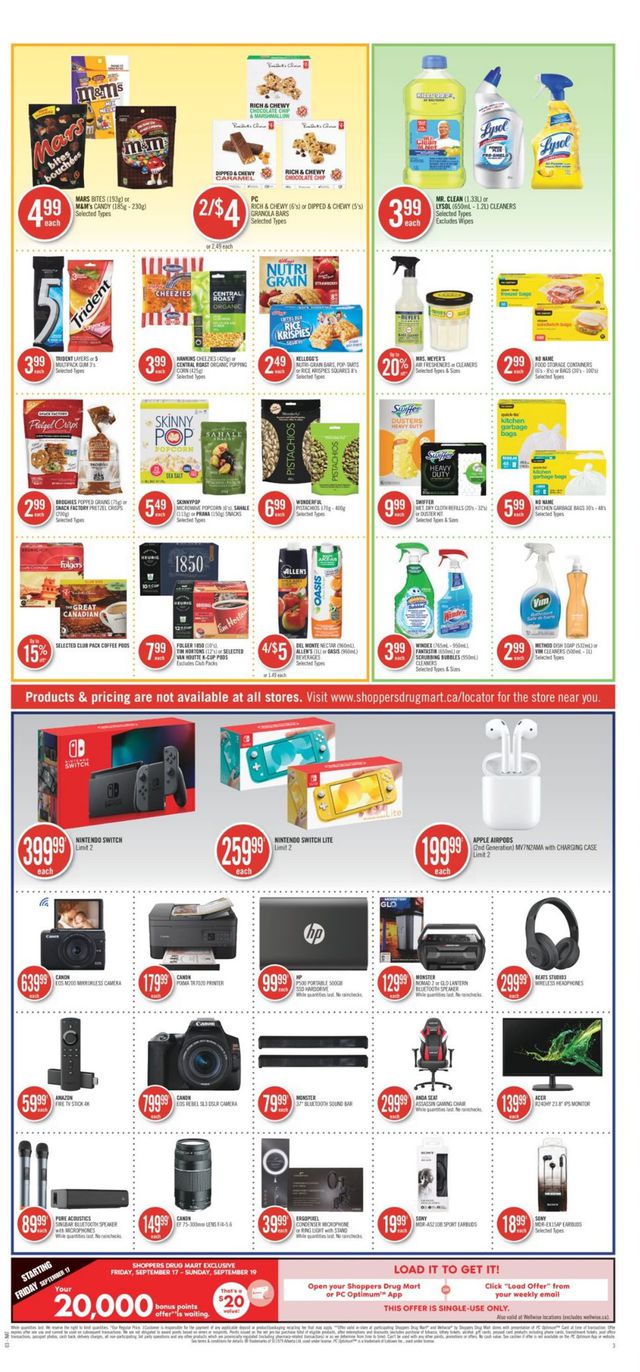 Shoppers Flyer from 09/18/2021