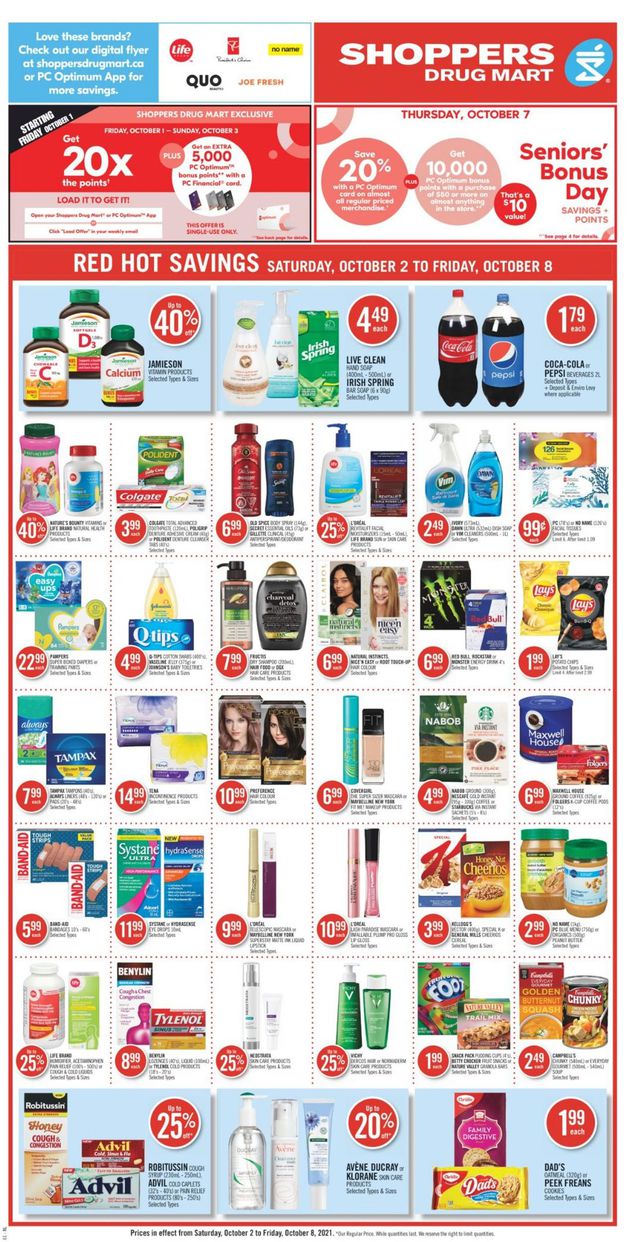 Shoppers Flyer from 10/02/2021