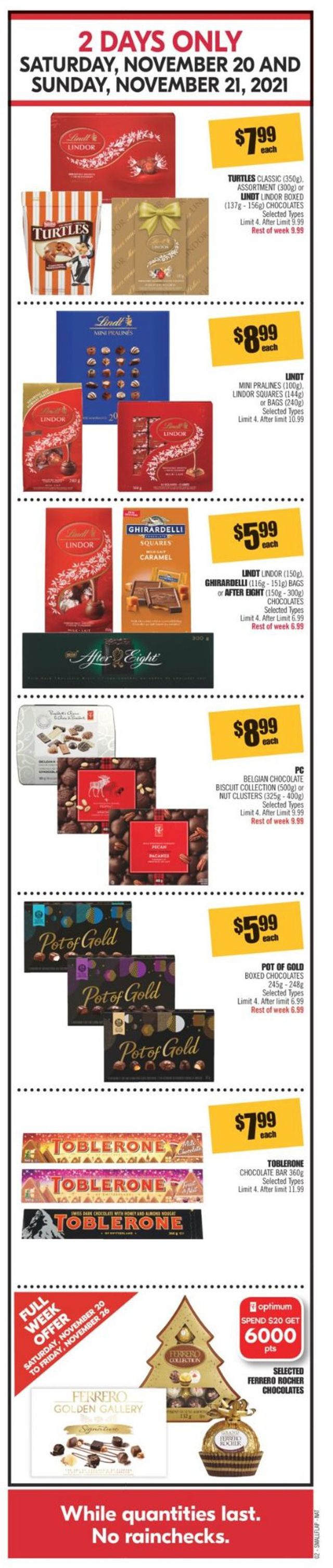Shoppers Flyer from 11/20/2021