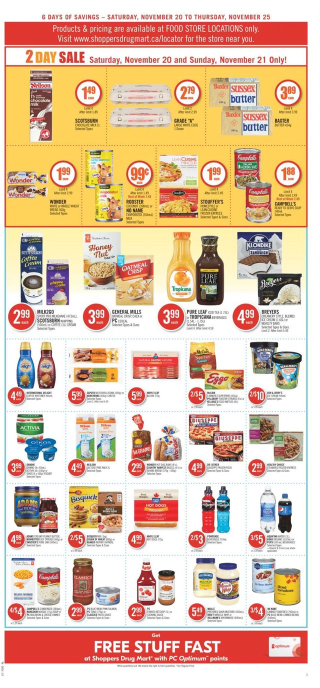 Shoppers Flyer from 11/20/2021