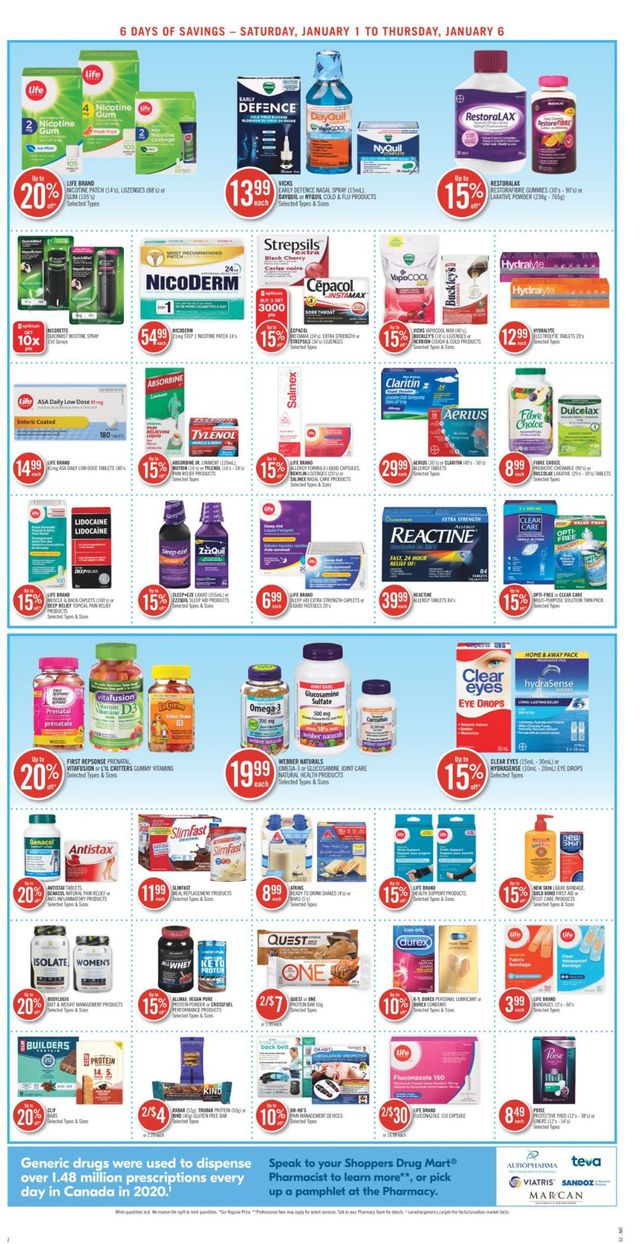 Shoppers Flyer from 01/01/2022