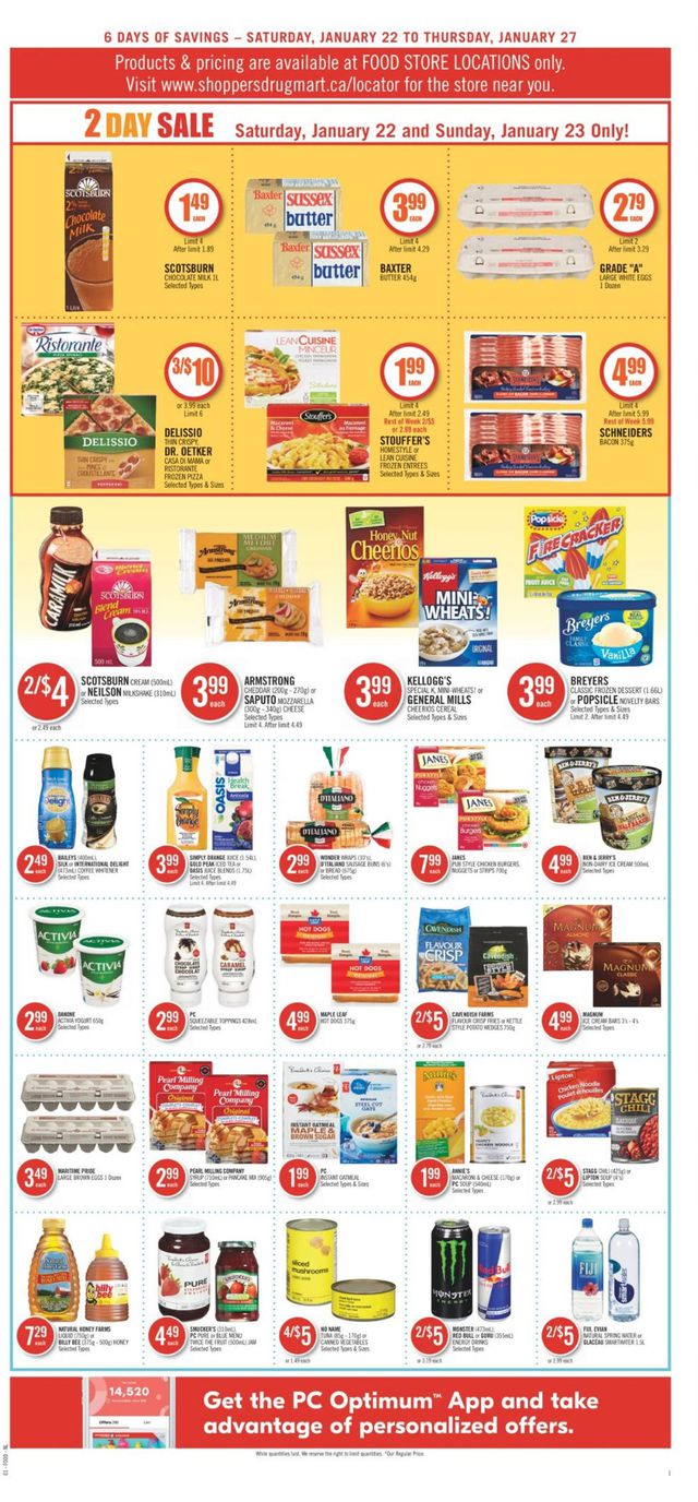 Shoppers Flyer from 01/22/2022