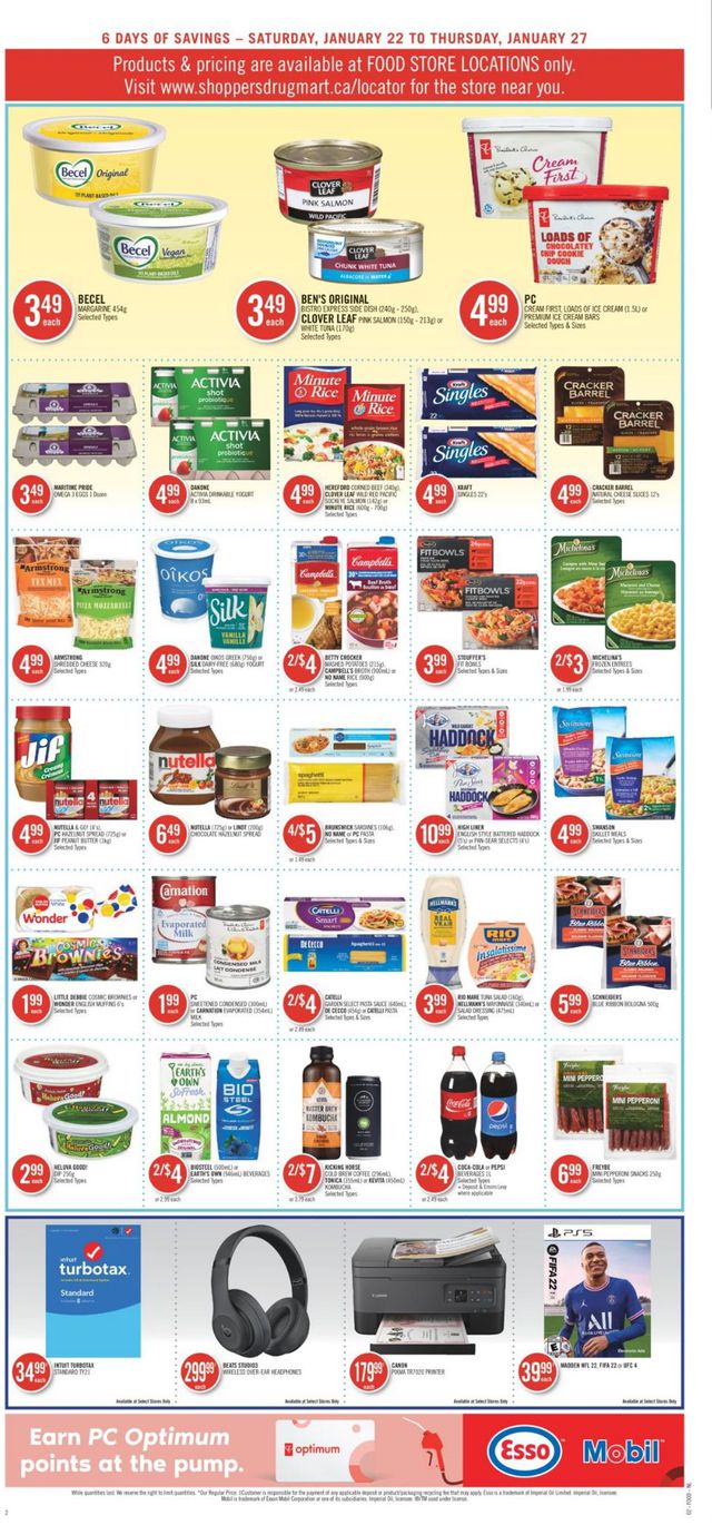 Shoppers Flyer from 01/22/2022