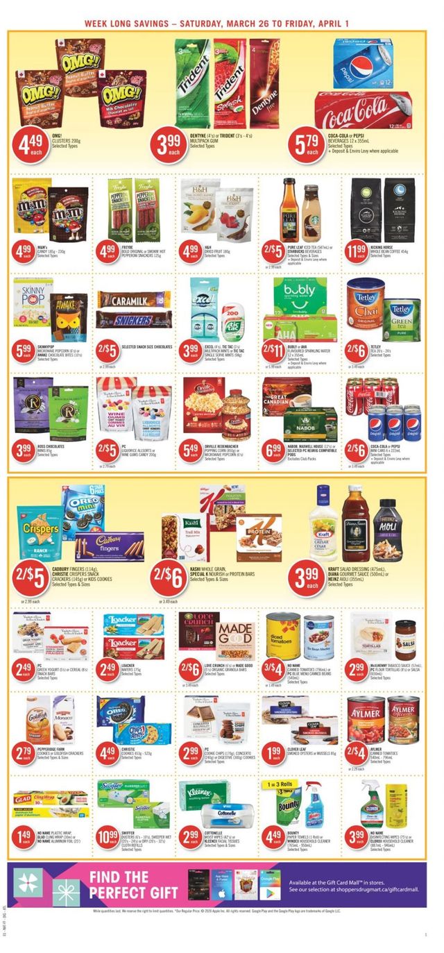 Shoppers Flyer from 03/26/2022