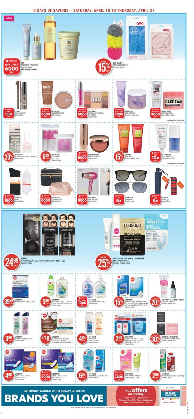 Shoppers Flyer from 04/16/2022