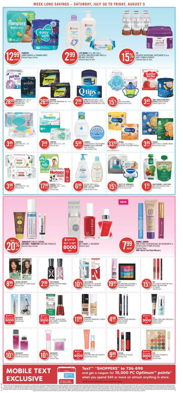 Shoppers Flyer from 07/30/2022