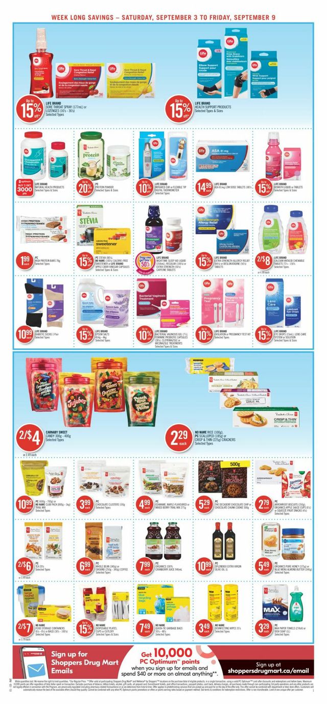 Shoppers Flyer from 09/03/2022