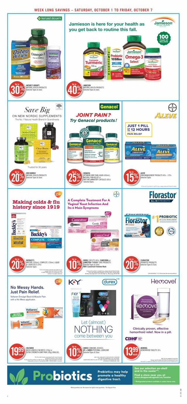 Shoppers Flyer from 10/01/2022