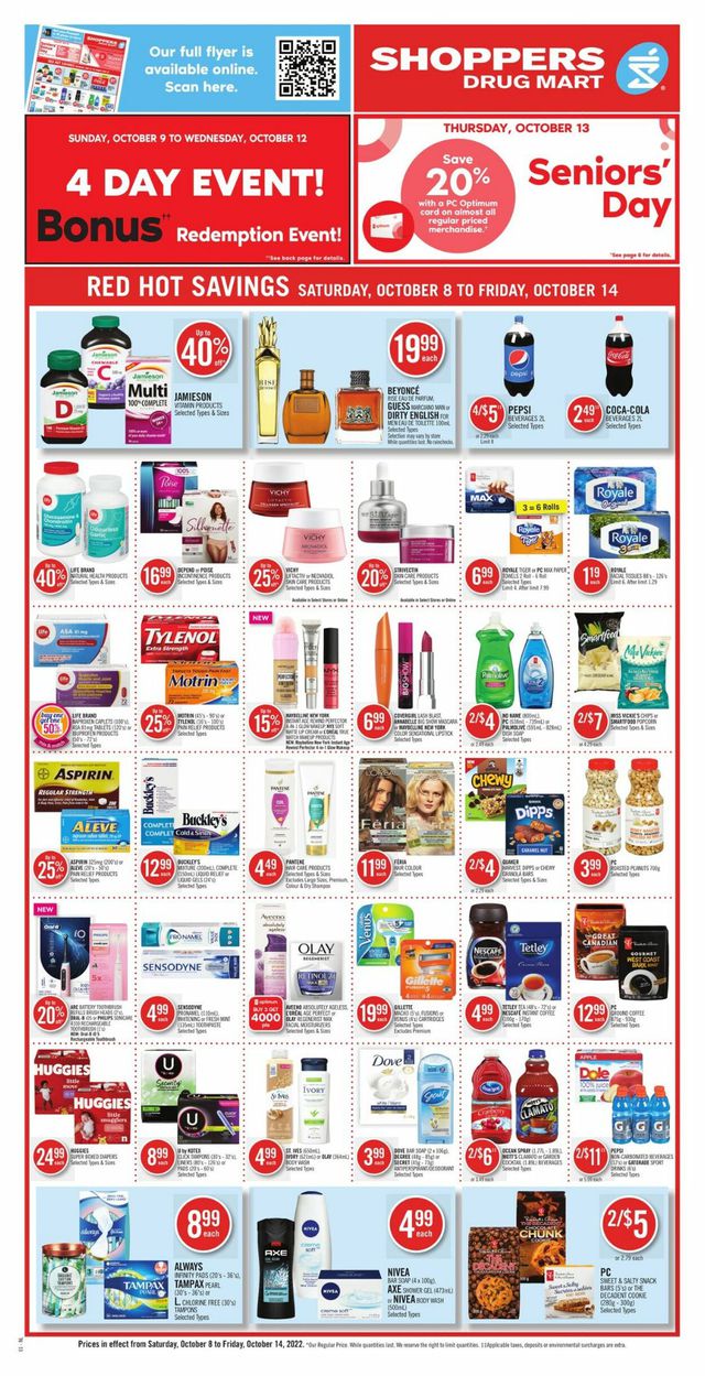 Shoppers Flyer from 10/08/2022