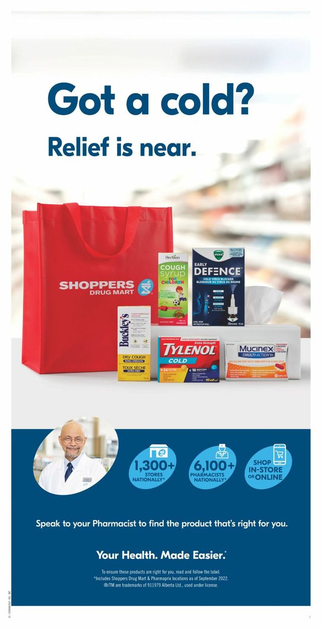 Shoppers Flyer from 11/12/2022