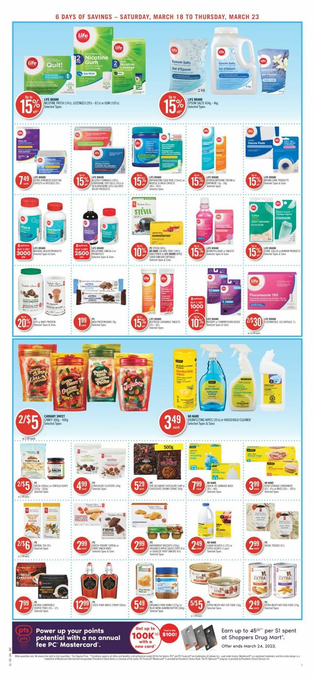 Shoppers Flyer from 03/18/2023