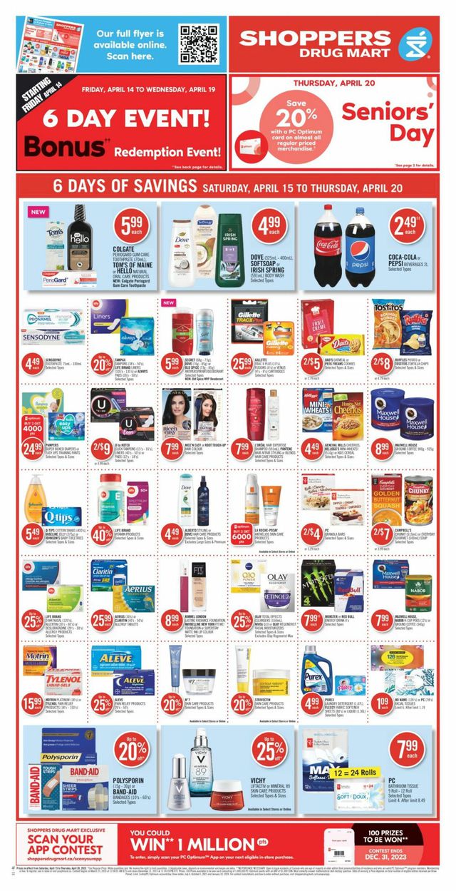 Shoppers Flyer from 04/15/2023